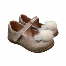Ballerines anatomiques pour enfants Ricco Mondo avec rayures de sable pailletées