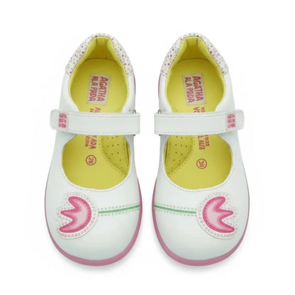 Αgatha Ruiz De La Prada Agatha Ruiz De La Prada Παιδικές Μπαλαρίνες με Σκρατς Δερμάτινες Λευκές Μπαρέτα/ Ballerina / Flat Shoes Girl 9022a705161ff42b7879d88f1fd6d0e8_f766008c-5609-4a13-9a92-c62cafafbaf7