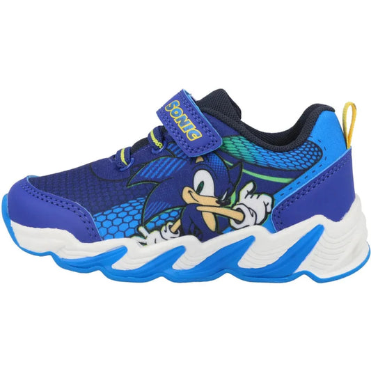 Sonic children's sneakers with lights in blue for boys