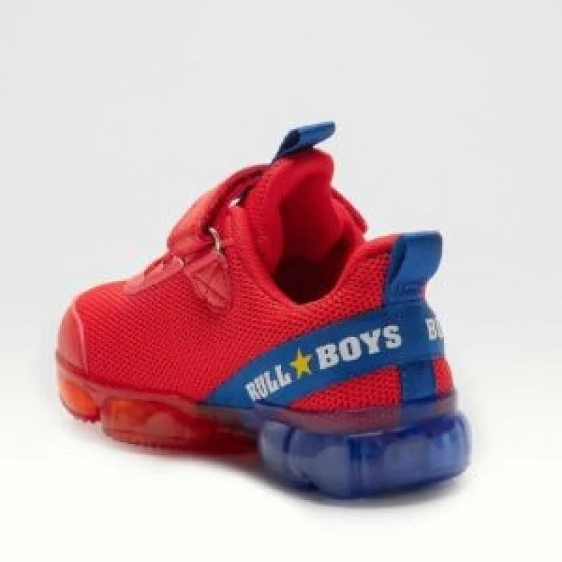 Bull Boys Bull Boys Παιδικά Ανατομικά Sneakers με Δεινόσαυρους και Φωτάκια Κόκκινα Παπούτσι Αγόρι Φωτάκια / Shoes with Lights Boy BB2130-AD01-3656-300x300