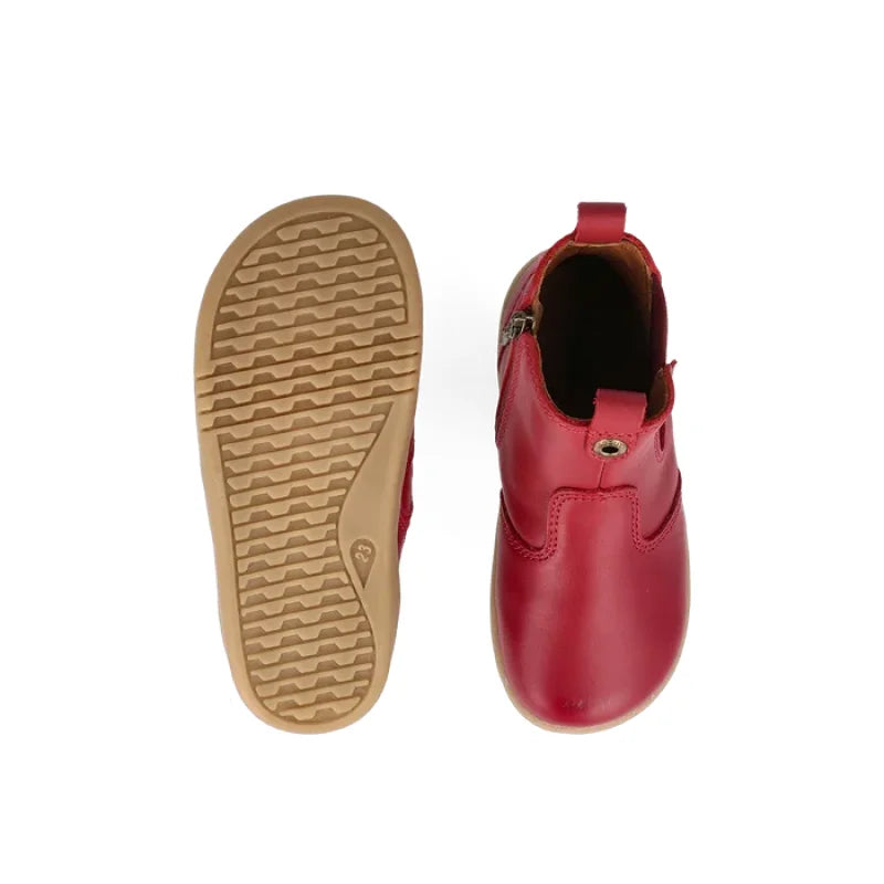 Bobux Bottes en cuir pour enfants avec fermeture éclair Cranberry 630864