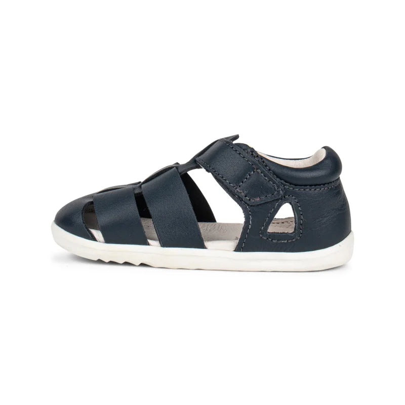 Bobux Bobux BQ10085DBYLE Παιδικά Δερμάτινα Πέδιλα Step Up - Navy/Tan Πέδιλο Αγόρι / Sandals Boy BB_BQ10085DBYLE_3