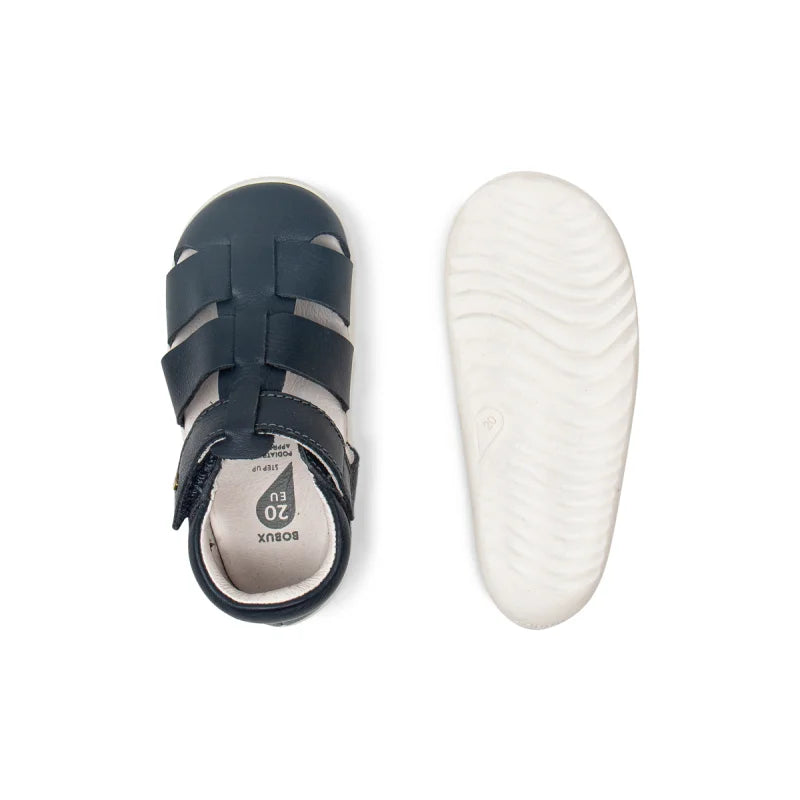 Bobux Bobux BQ10085DBYLE Παιδικά Δερμάτινα Πέδιλα Step Up - Navy/Tan Πέδιλο Αγόρι / Sandals Boy BB_BQ10085DBYLE_5
