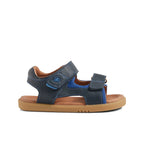Bobux Bobux BQ10454DBYLE Παιδικά Δερμάτινα Πέδιλα I-Walk - Navy/Blue Πέδιλο Αγόρι / Sandals Boy BB_BQ10454DBYLE_1