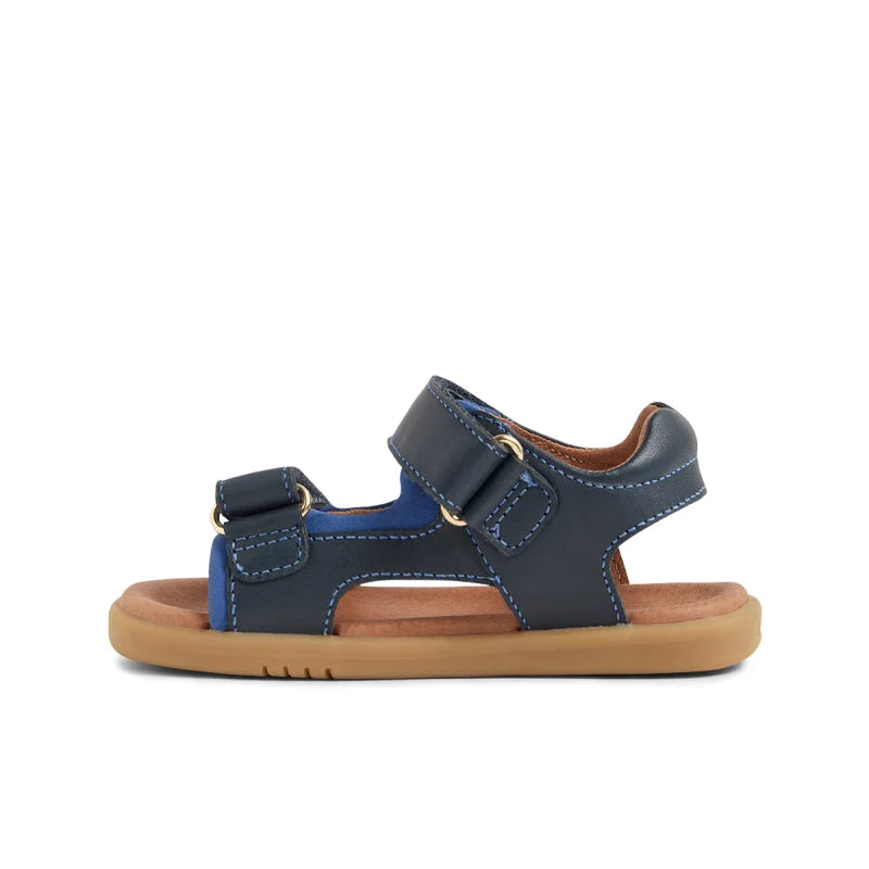 Bobux Bobux BQ10454DBYLE Παιδικά Δερμάτινα Πέδιλα I-Walk - Navy/Blue Πέδιλο Αγόρι / Sandals Boy BB_BQ10454DBYLE_3