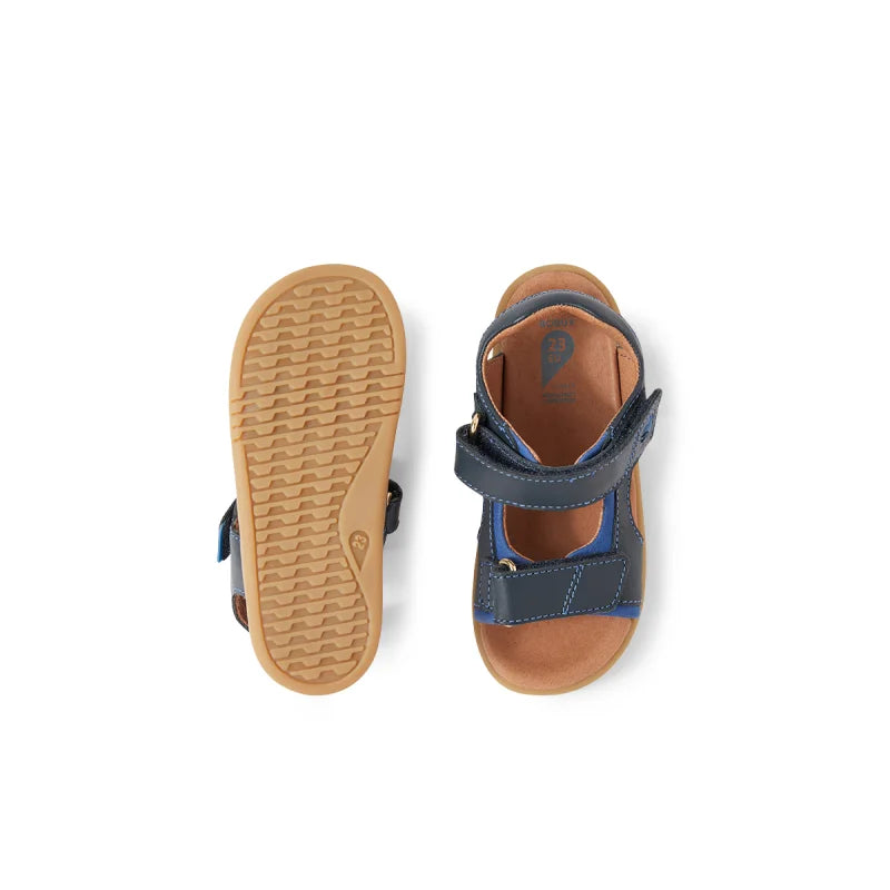 Bobux Bobux BQ10454DBYLE Παιδικά Δερμάτινα Πέδιλα I-Walk - Navy/Blue Πέδιλο Αγόρι / Sandals Boy BB_BQ10454DBYLE_5