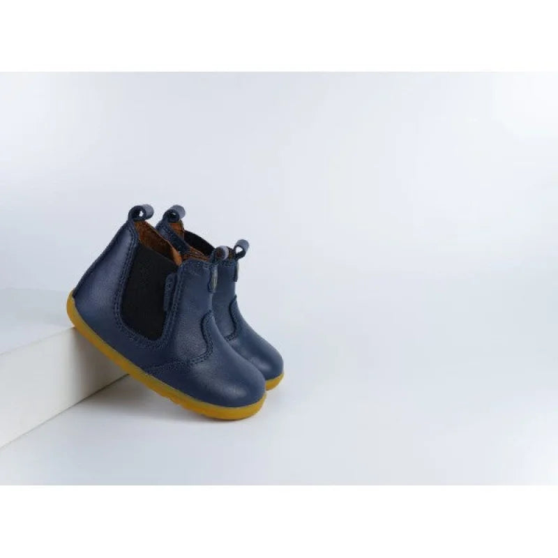 Bobux Bobux Δερμάτινα Παιδικά Μποτάκια με Φερμουάρ μπλε Μποτάκι Αγόρι / Boots Boys BOBUXNavyJodhpur_6_8wxe-3a
