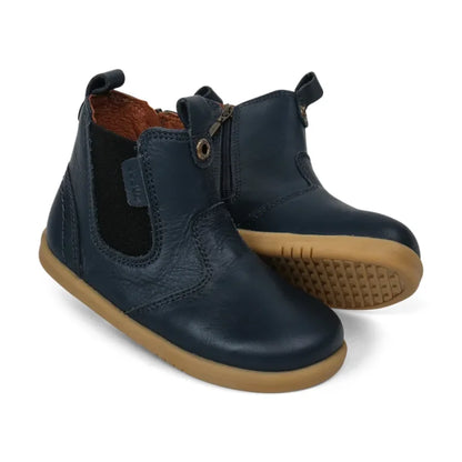 Bobux Bottes pour enfants en cuir avec fermeture éclair bleu 620825A