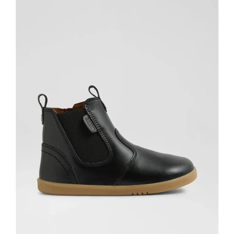 Bobux BOBUX Παιδικές Ανατομικές Δερμάτινες Μπότες Unisex Jodhpur Toddler (Νούμερα 23-26) Μαύρες Μποτάκι Αγόρι / Boots Boys BQ10013BLALE_2_2