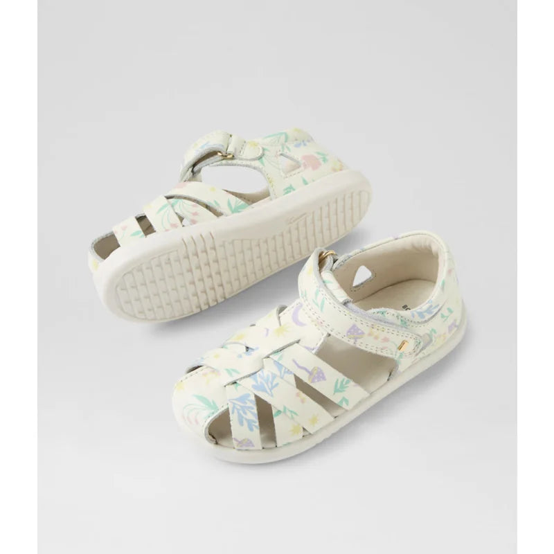 Bobux Bobux BQ10108W54LE Παιδικά Δερμάτινα Πέδιλα Step Up - Λευκό & Ροζ Χρυσό Πέδιλο Κορίτσι / Sandals Girl BQ10108W54LE_5