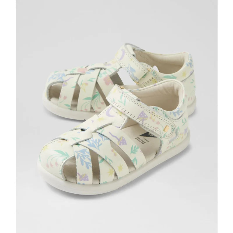 Bobux Bobux BQ10108W54LE Παιδικά Δερμάτινα Πέδιλα Step Up - Λευκό & Ροζ Χρυσό Πέδιλο Κορίτσι / Sandals Girl BQ10108W54LE_6