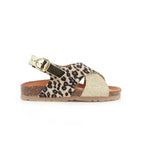 Bionatura Bionatura Δερμάτινα Παιδικά Πέδιλα για Κορίτσια Λεοπαρ Πέδιλο Κορίτσι / Sandals Girl Bionatura-22B1047-Multi-Leopard-Poline-_-_-116