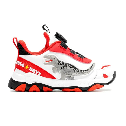 Bull Boys Children's Sneakers with Lights for Boys DNAL4556-BIRS Red