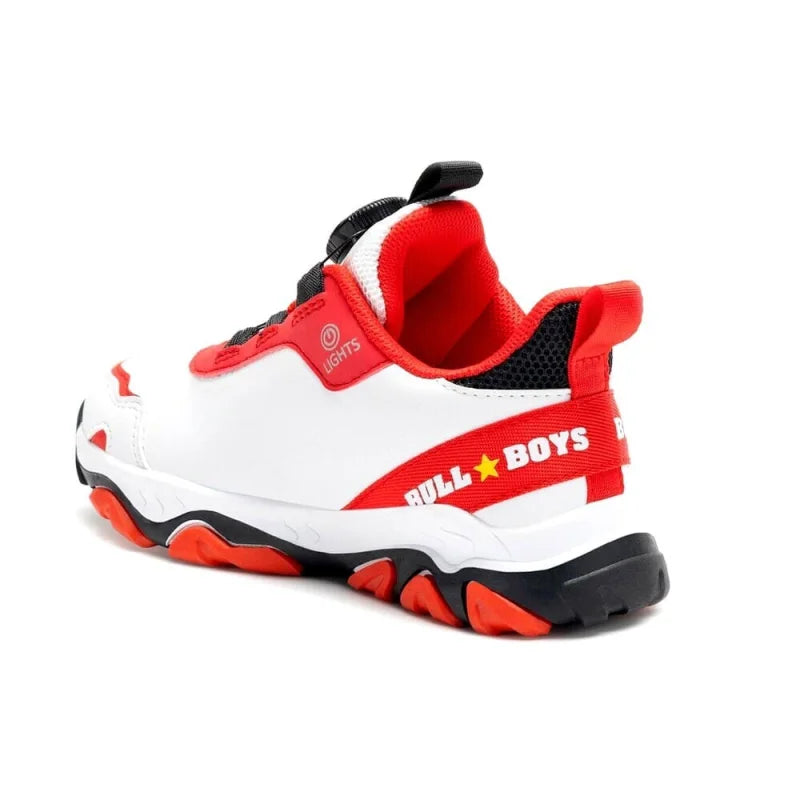 Bull Boys Bull Boys Παιδικά Αθλητικά με Φωτάκια DNAL4556-BIRS Κόκκινο Παπούτσι Αγόρι Φωτάκια / Shoes with Lights Boy BullBoys_DNAL4556_A00_BIRS_03