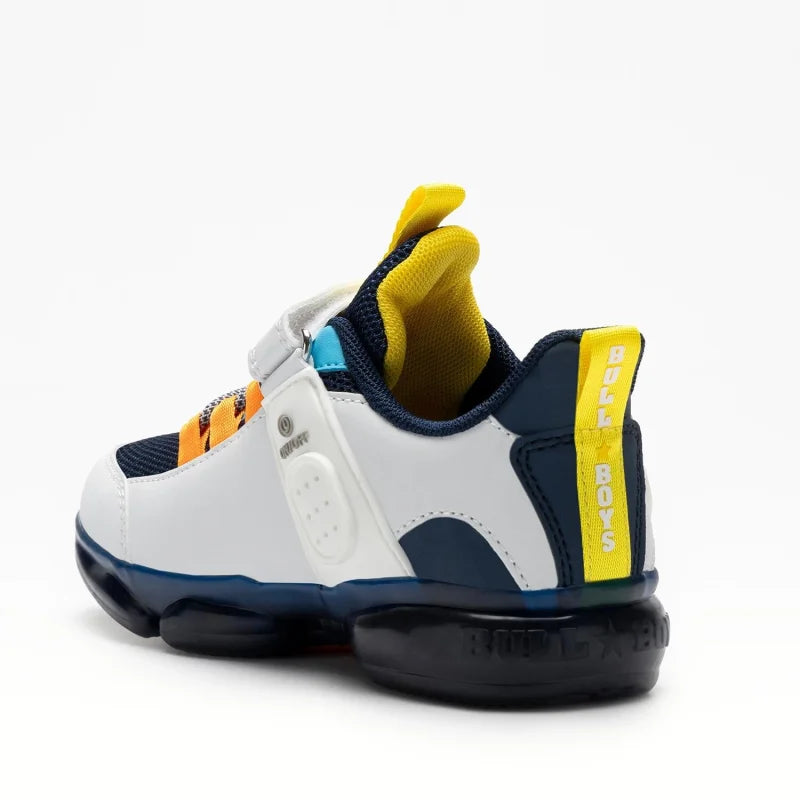 Bull Boys Bull Boys Παιδικά Sneakers με Φωτάκια και Ήχους Δεινόσαυρων Πολύχρωμα Παπούτσι Αγόρι Φωτάκια / Shoes with Lights Boy BullBoys_DNAR5008_A00_BLBI_03