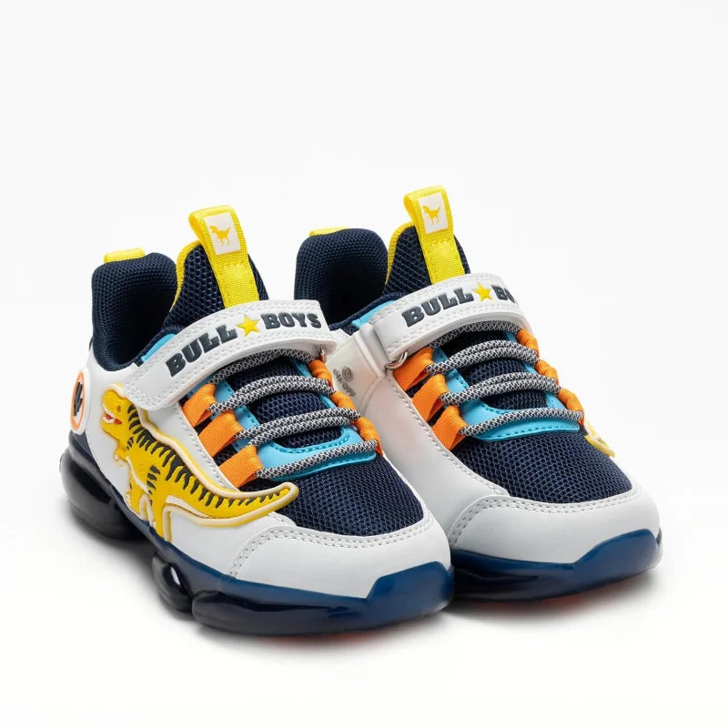 Bull Boys Bull Boys Παιδικά Sneakers με Φωτάκια και Ήχους Δεινόσαυρων Πολύχρωμα Παπούτσι Αγόρι Φωτάκια / Shoes with Lights Boy BullBoys_DNAR5008_A00_BLBI_04