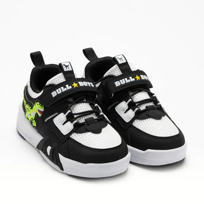 Bull Boys Bull Boys Παιδικά Sneakers με φωτάκια Ασπρόμαυρα Παπούτσι Αγόρι Φωτάκια / Shoes with Lights Boy BullBoys_DNAR5014_B00_BINE_04