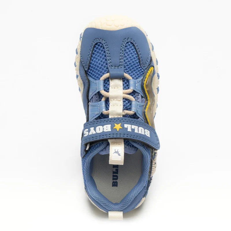 Bull Boys Bull Boys Παπουτσοπέδιλα Ανατομικά με Σκρατς & Φωτάκια - Μπλέ Πέδιλο Αγόρι Φωτάκια / Sandal Boy Lights BullBoys_DNCL4533_B00_BL06_02