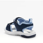 Bull Boys Bull Boys Ανατομικά Πέδιλα με Σκρατς & Φωτάκια μπλέ Πέδιλο Αγόρι Φωτάκια / Sandal Boy Lights BullBoys_DNCL4534_B00_BL01_03