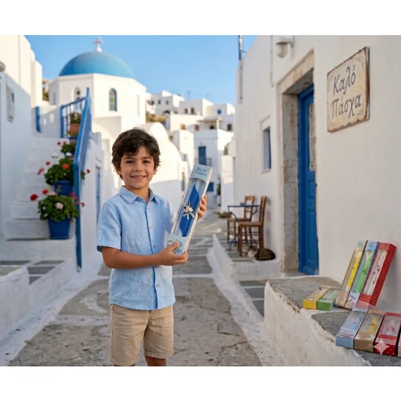 Poline παιδικά υποδήματα Poline Πασχαλινή Λαμπάδα Στρογγυλή (Τυχαία Επιλογή) Lampada Gemini_Generated_Image_4x05574x05574x05