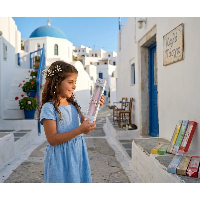 Poline παιδικά υποδήματα Poline Πασχαλινή Λαμπάδα Στρογγυλή (Τυχαία Επιλογή) Lampada Gemini_Generated_Image_cncwcncwcncwcncw