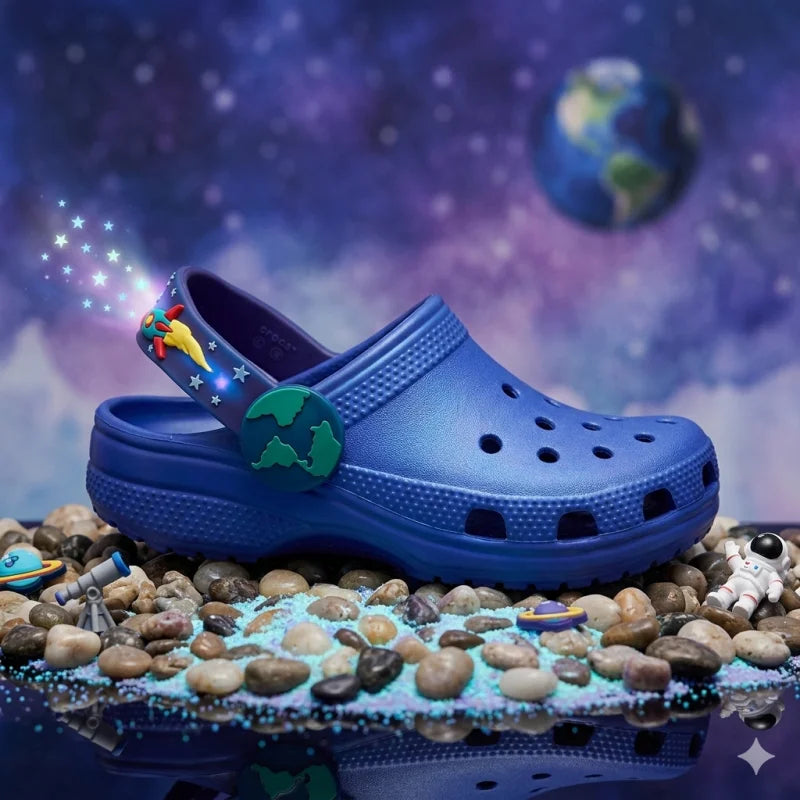 Crocs Crocs 211892-4WH Βρεφικά Σαμπό Classic I Am Rocket Ship Μπλε Θαλάσσης Αγόρι / Beachwear Boys Gemini_Generated_Image_hj0b00hj0b00hj0b