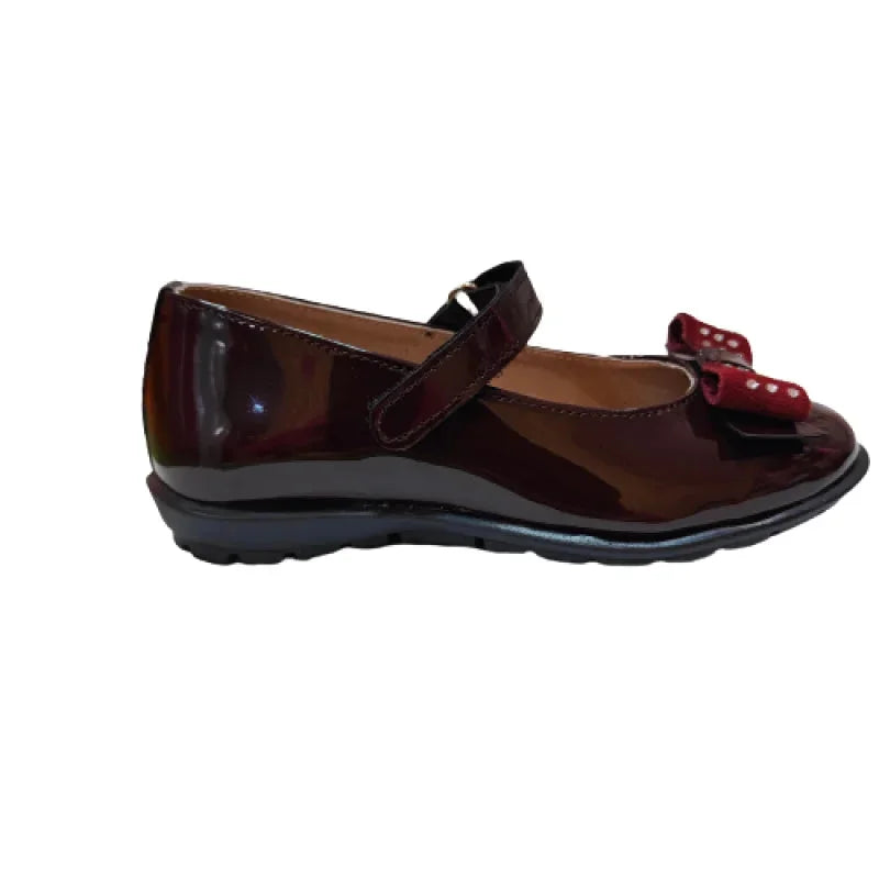 Ricco Ricco Παιδικές Ελληνικές Δερμάτινές Μπαλαρίνες Χειροποίητες Ανατομικές για Κορίτσια Μπορντό Μπαρέτα/ Ballerina / Flat Shoes Girl IMG20230929120322-removebg-preview