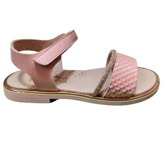 Ricco Greek children's anatomical sandals for girls Pink