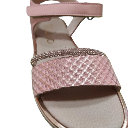 Ricco Greek children's anatomical sandals for girls Pink