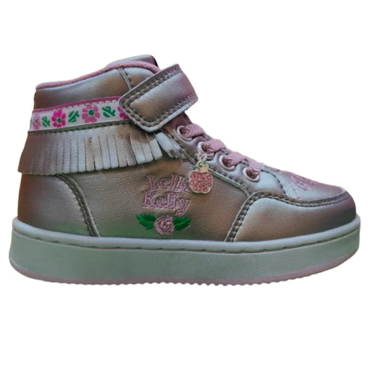 Bottines baskets enfant Lelli Kelly FRANGETTA MIX en argent pour fille