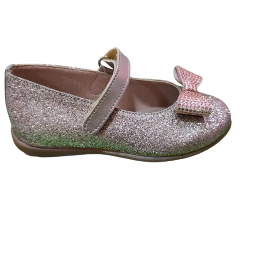 Ricco Mondo Children's Anatomic Ballerinas with Glitter Sand Scratches