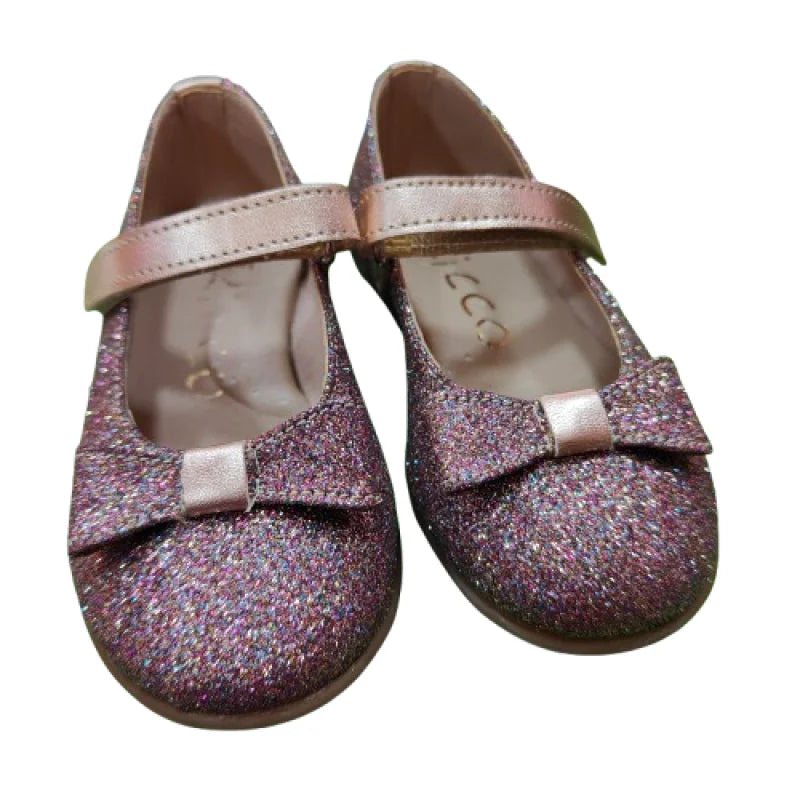 Ballerines anatomiques pour enfants Ricco Mondo avec rayures paillettes multicolores