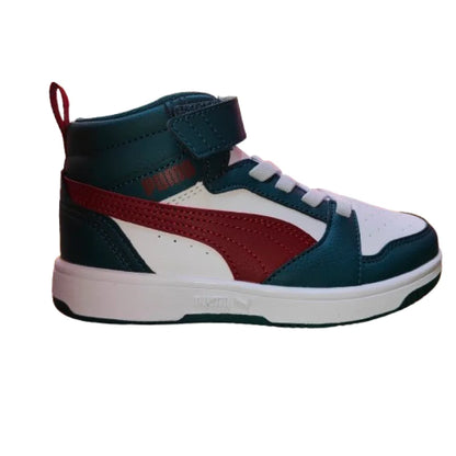 Puma Παιδικά Sneakers High Λευκά πρασινα