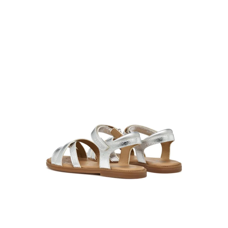 Geox Geox Παιδικό Σανδάλι Ασημί - Άνεση και Στυλ για Μικρούς Εξερευνητές Πέδιλο Κορίτσι / Sandals Girl J5235D000BNC1007_08