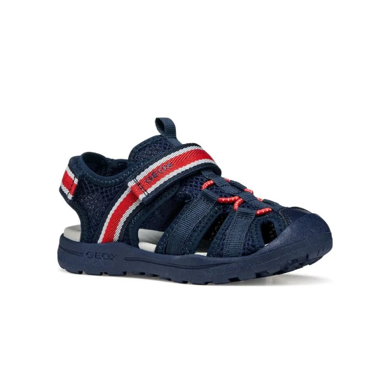 Geox Geox J555XA 01454 C0735 Παιδικά Παπουτσοπέδιλα Wader Navy/Red Πέδιλο Αγόρι / Sandals Boy J555XA01454C0735_10
