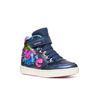 Geox Geox J668WB 0NFKC C4243 Παιδικά Μποτάκια Sneaker Σκούρο Μπλε με Φώτα Παπούτσι Κορίτσι Φωτάκια / Shoes with Lights Girl J668WB-0NFKC-C4243-27_1