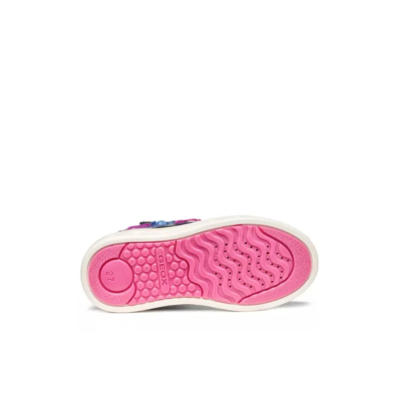 Geox Geox J668WB 0NFKC C4243 Παιδικά Μποτάκια Sneaker Σκούρο Μπλε με Φώτα Παπούτσι Κορίτσι Φωτάκια / Shoes with Lights Girl J668WB-0NFKC-C4243-27_4