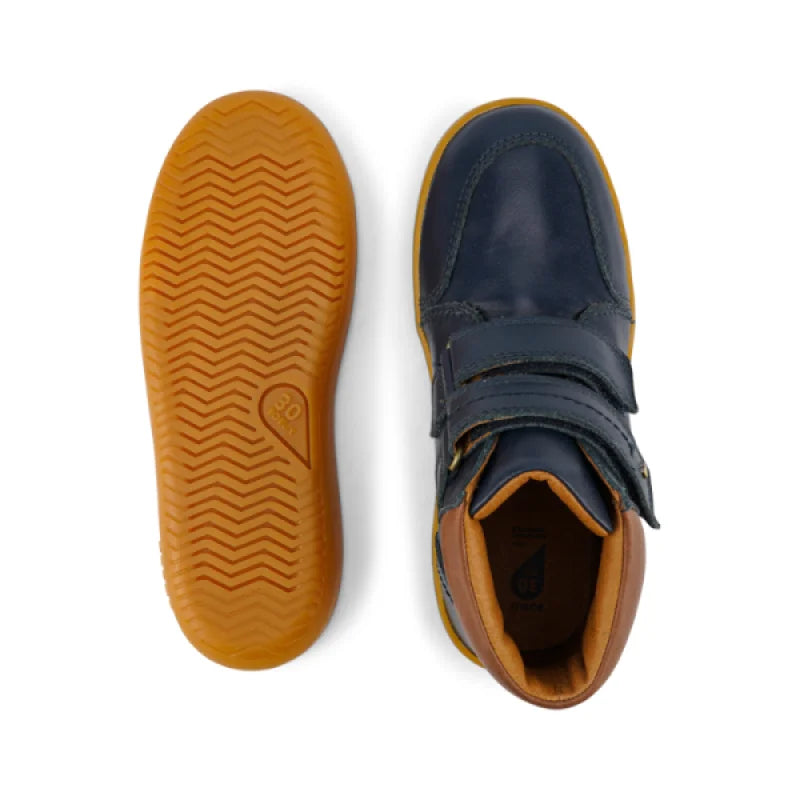 Bobux Bobux Timber Δερμάτινα Παιδικά Μποτάκια με Σκρατς Navy Μπλε Μποτάκι Αγόρι / Boots Boys JODHPUR__45