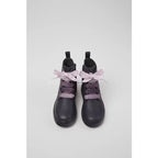 Camper Camper Δερμάτινα Παιδικά Αρβυλάκια με Κορδόνια Βυσσινή Μποτάκι Κορίτσι / Boots Girl K900150-018_CF