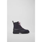 Camper Camper Δερμάτινα Παιδικά Αρβυλάκια με Κορδόνια Βυσσινή Μποτάκι Κορίτσι / Boots Girl K900150-018_LF