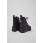 Camper Camper Δερμάτινα Παιδικά Αρβυλάκια με Κορδόνια Βυσσινή Μποτάκι Κορίτσι / Boots Girl K900150-018_TF