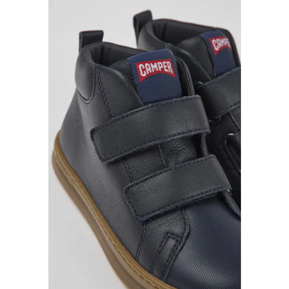 Camper Runner Μπλε navy παιδικά μποτάκια από δέρμα και ύφασμα