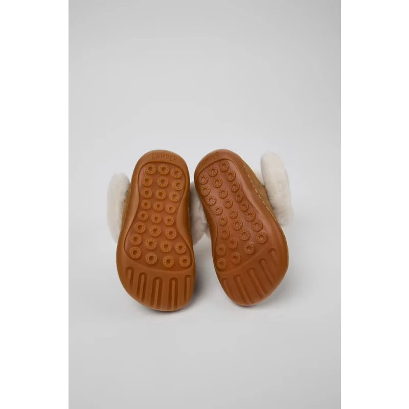 Camper Camper Καφέ Παιδικά Μποτάκια από Νουμπούκ Μποτάκι Κορίτσι / Boots Girl K900367-001_SF