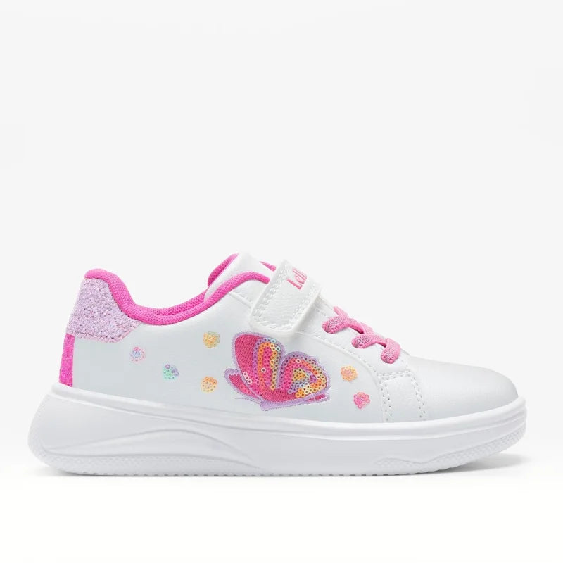 Lelli Kelly Lelli Kelly Παιδικά Sneakers για Κορίτσια με Αυτοκόλλητα και Καρδιά στο Πλάι - Λευκά Sneaker Κορίτσι / Sneaker Girl LelliKelly_LKAA4752_A00_BI01