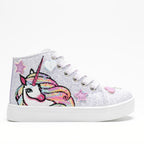 Lelli Kelly Lelli Kelly Παιδικά Sneakers High Μονόκερος Πάνινα για Κορίτσι Λιλά Sneaker Κορίτσι / Sneaker Girl LelliKelly_LKEA4722_B00_LI01