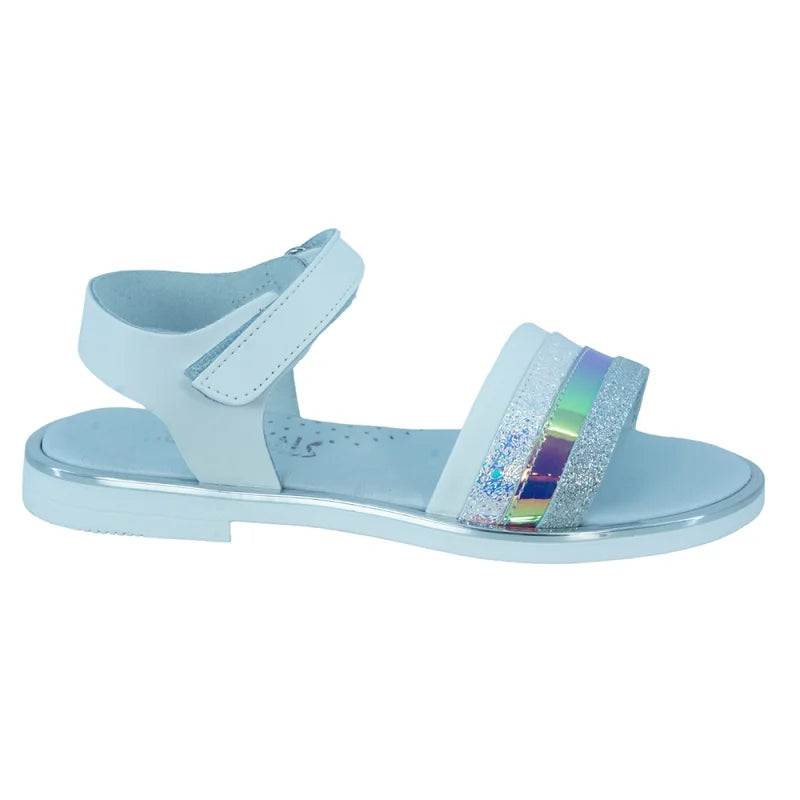 Ricco Ricco Παιδικά Ελληνικά Δερμάτινα Πέδιλα Χειροποίητα Ανατομικά για Κορίτσια Λευκά Πέδιλο Κορίτσι / Sandals Girl PAIDIKO-SANDALI-SU-SANDALS-A30194P3-LEYKO_1