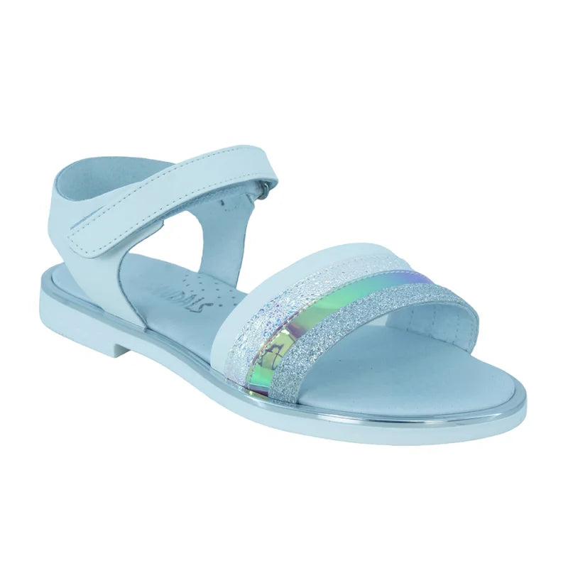 Ricco Ricco Παιδικά Ελληνικά Δερμάτινα Πέδιλα Χειροποίητα Ανατομικά για Κορίτσια Λευκά Πέδιλο Κορίτσι / Sandals Girl PAIDIKO-SANDALI-SU-SANDALS-A30194P3-LEYKO_2