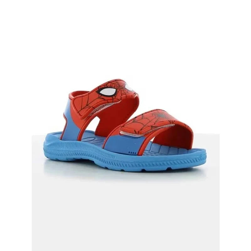 Sandales enfants Spiderman anatomiques et imperméables pour garçons bleu et rouge