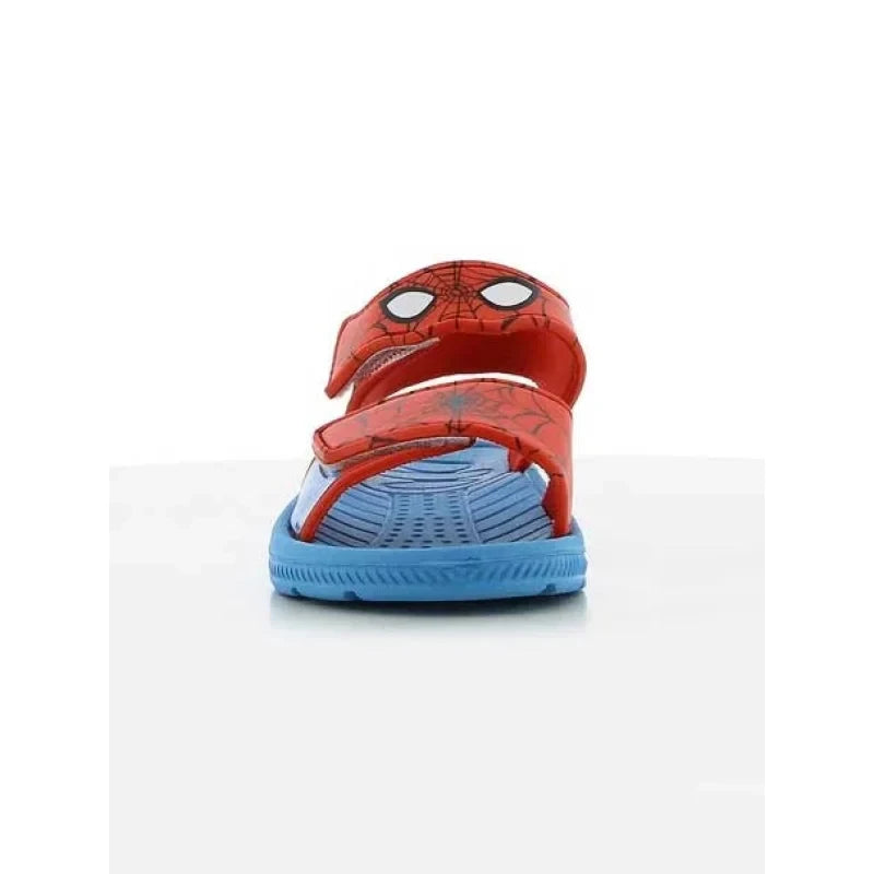 Sandales enfants Spiderman anatomiques et imperméables pour garçons bleu et rouge