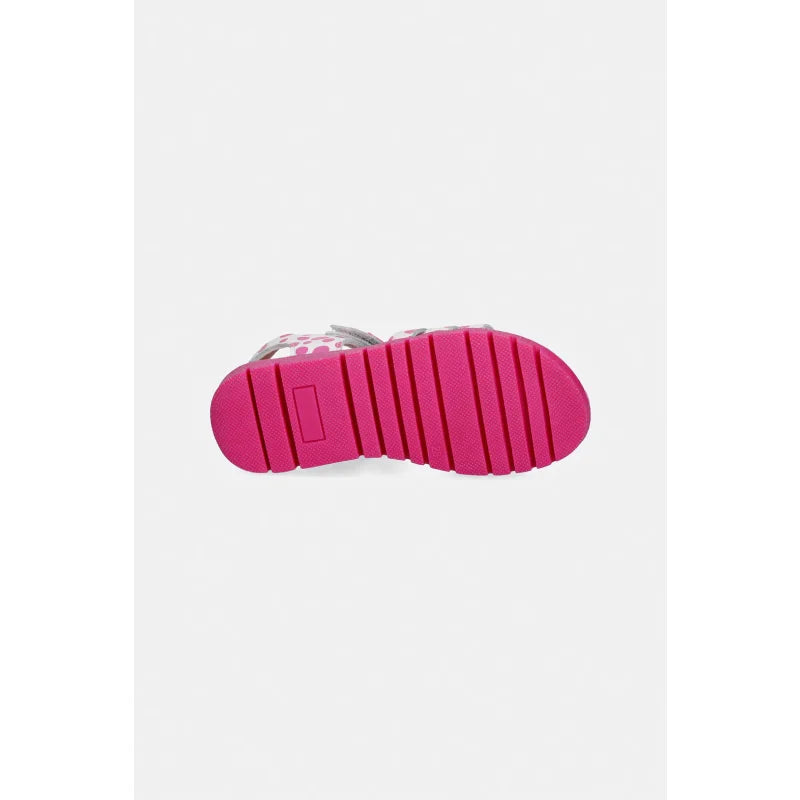 Αgatha Ruiz De La Prada Agatha Ruiz de la Prada 262962-A Παιδικά Πέδιλα - Λευκό με Ροζ Πουά & Glitter Πέδιλο Κορίτσι / Sandals Girl SS26-OBG0NP-43X_F5